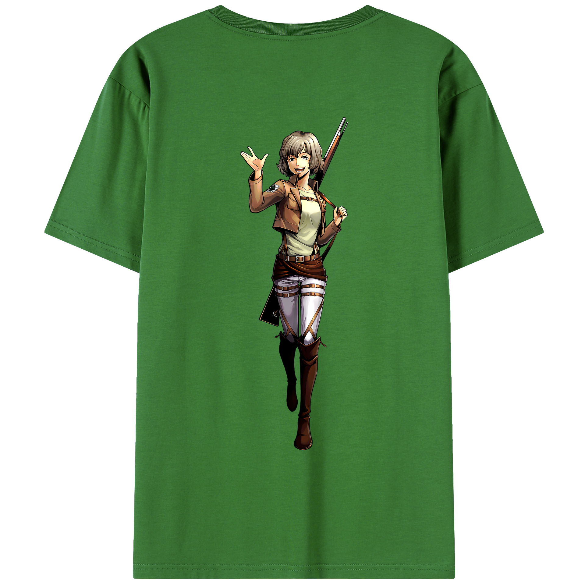 （画像用） 進撃の巨人 ヒツチ Attack on Titan Hitch レディース半袖Tシャツ(バックプリント)